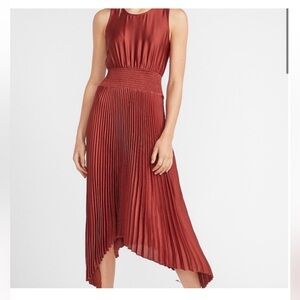 Express Asymmetrical Rust Dress